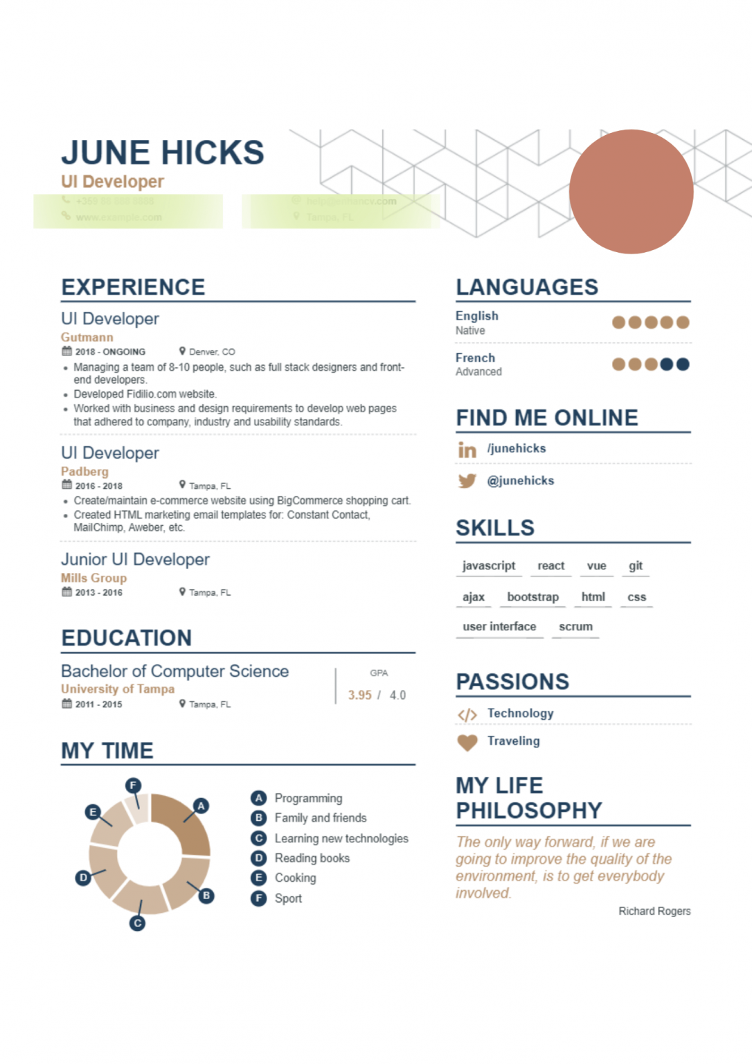 10+ Junior ReactJS Developer Resume Samples - React Resumes
